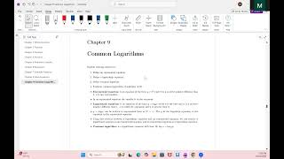 Chapter 9 Common Logarithms