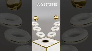 0% vs 100% Gold Sphere in Blender #blender #satisfying #asmr #3danimation