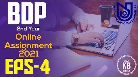 NSOU BDP 2nd Year EPS-4 Assignment 2021 || Live || NSOU EPS-4 MCQ Question/Answer