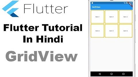flutter tutorial (Hindi) - GridView