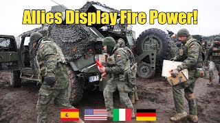 Unified Firepower: Spain, USA, Italy, and Germany Join Forces!