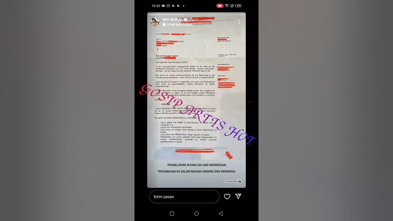 POSTINGAN TERBARU MANTAN SUAMI NIKITA MIRZANI #shorts #gosipartishariini #fyp #fypシ #viral