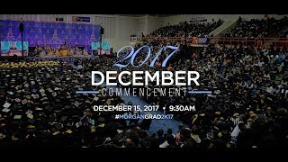 Morgan State University 2017 December Commencement