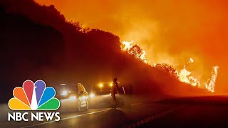 Thousands Forced To Evacuate As Bond Fire Spreads In Southern California | NBC News NOW