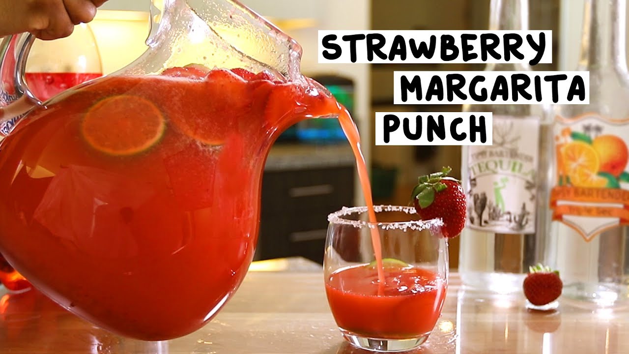 Strawberry Margarita Punch Recipe - The Cookie Rookie®