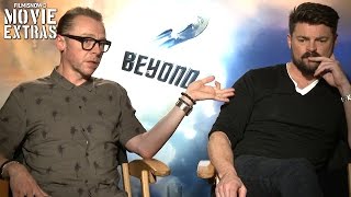 Simon Pegg 'Scotty' \& Karl Urban 'Bones' talk about Star Trek Beyond (2016)