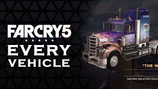 FAR CRY 5 - ALL VEHICLES | Every purchasable / unlockable vehicle [FC5]