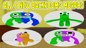 UPDATE - How To Find ALL 4 NEW MORPHS in Find The Backrooms Morphd