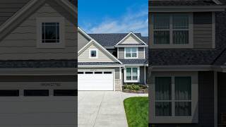 NorthGate Moire Black shingles   LP SmartSide Tundra Gray siding   Linen gutters