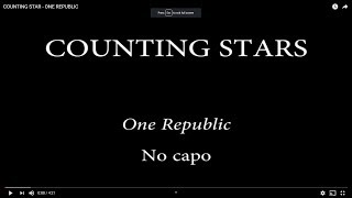 COUNTING STAR - ONE REPUBLIC