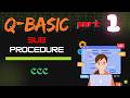 QBasic program to find area and volume using SUB procedure. #codecoffeecircuit #programming #fyp
