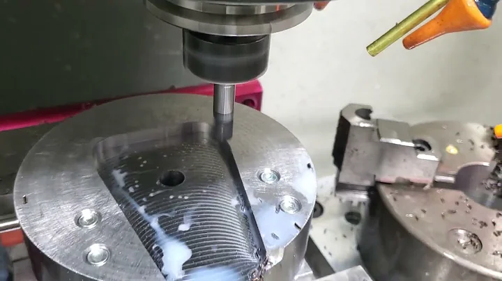 Trochoidal milling on a 5"  Round of 1045 steel