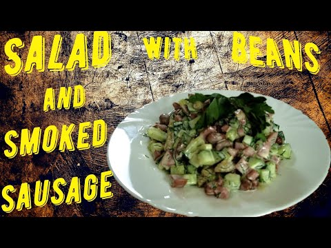 Video: Hartige Salade Van Bonen En Rookworst