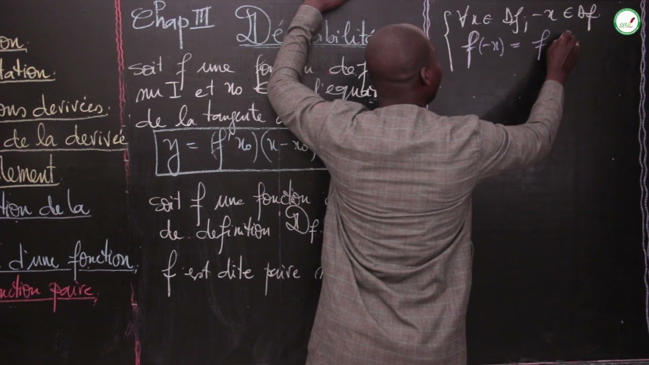 Cours - Terminale L -  Mathématiques : La Dérivabilité / Suite 2 / M. Mbow