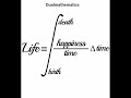 About mathematics -: whole life depends on Time........!
