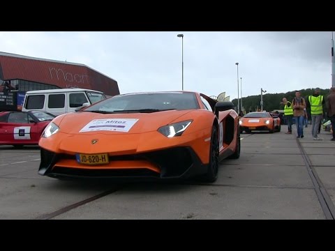 Supercars Arriving | Maarten Memorial 2016 | Vantage GT12, Aventador & Murcielago SV And More!