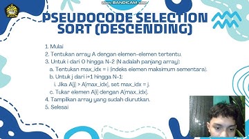 PROGRAM C++ SELECTION SORT DESCENDING - TUGAS BESAR ALGORITMA PEMROGRAMAN