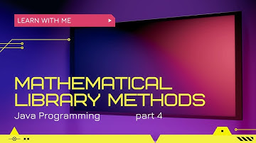 Ans to the Programming Que related to Mathematical Library Method of Java Programming ||   Part 4