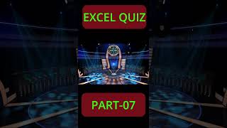 MS Excel Quiz Part 07 | #shorts #wepptutorials #exceltipsandtricks #learnexcelintelugu
