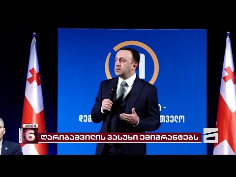 \"ჩამოვიდნენ და მიიღონ მონაწილეობა [არჩევნებში]. ვინმეს ვუშლით?\" | ღარიბაშვილი ემიგრანტებს