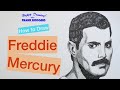 How to Draw FREDDIE MERCURY. Iconic Rock Stars No 3. Happy Drawing! with Frank Rodgers