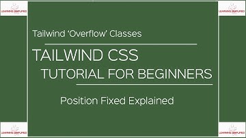 Position Fixed in Tailwind CSS- Tutorial for Beginners