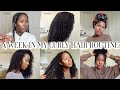 A week in my curly hair routine reuploaded