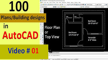 Making a simple floor plan in AutoCAD Part 1 -Tutorial to draw a simple floor plan in AutoCAD