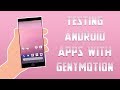 Testing andoird apps from Android studio in genymotion
