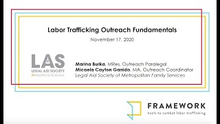 Labor Trafficking Outreach Fundamentals