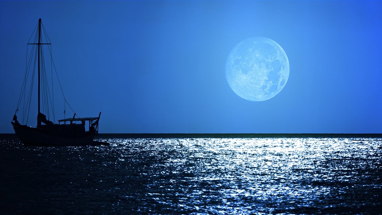 Sleep Music: Soothing Dream Sound - Relaxing Ocean Night and Full Moon