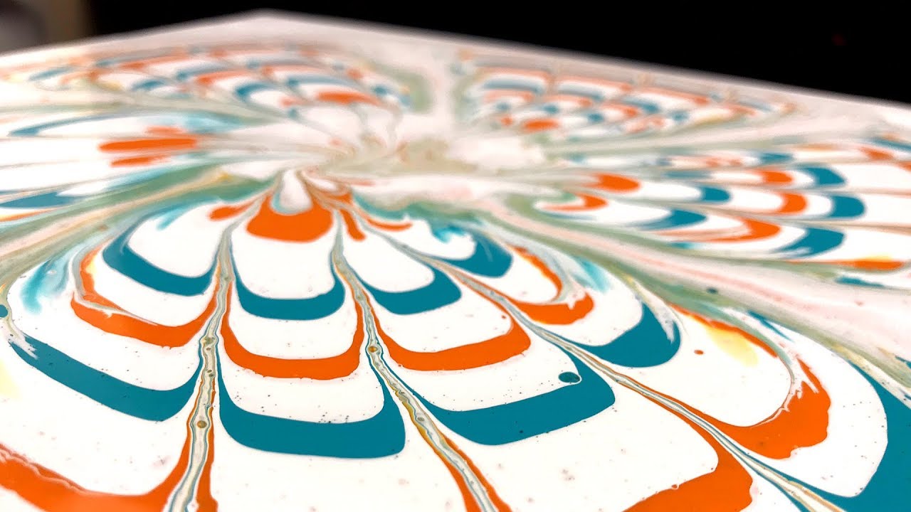 Bottle Bottom Puddle Pour acrylic pour with a bottle bottom YouTube