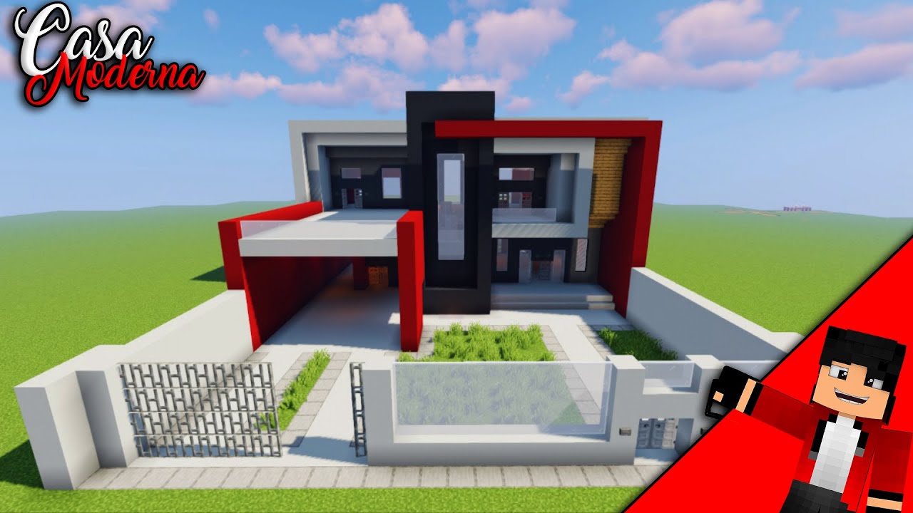 construindo uma casa moderna top no minecraft #minecraft #foryoupage #