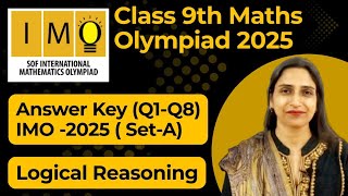 Answer Key Set A IMO 2025-26/Class 9 Maths Olympiad Exam Solution (Q1 - Q8)/12th Nov 2025 Wealth