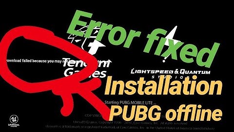 How to install pubg offline [OBB + APK] without error