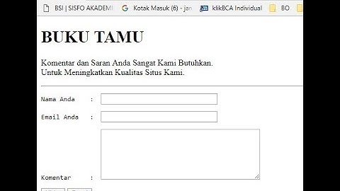 Jawaban Latihan Web Programming 1 BSI Semester 5 Pertemuan 4