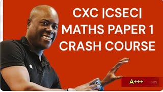 CXC[CSEC] MATHS PAPER 1 MULTIPLE CHOICE EXAM 2024 TIPS PART 4(CXC MATHS PAPER 1)
