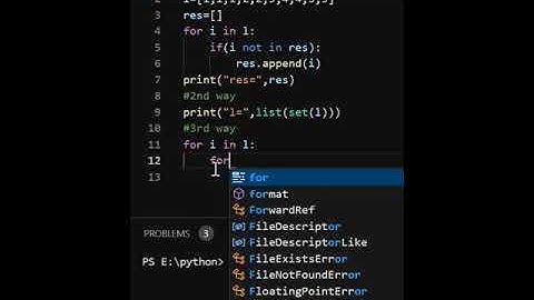 remove duplicates from the list #python #coding #shorts