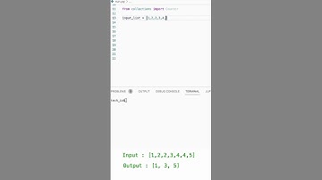 Unique Elements From List | Python #shorts
