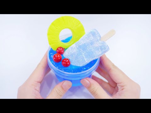 【ASMR】ソーダアイスキャンディスライム 韓国スライム Soda Ice Icee Slime【音フェチ】