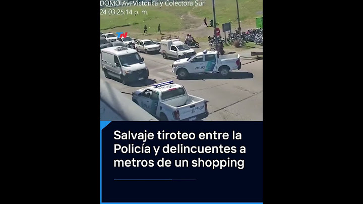 Así fue el enfrentamiento entre la Policía y varios delincuentes a metros de un shopping en Moreno