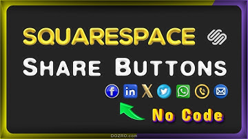 How to Create FREE Share Buttons on Squarespace for Social Media [No external Paid Widgets]