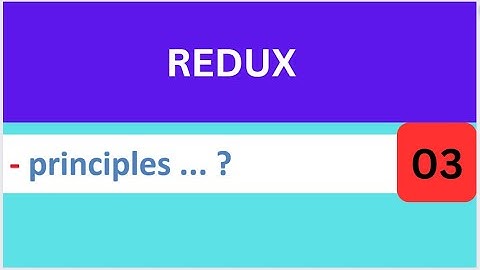 Redux principle