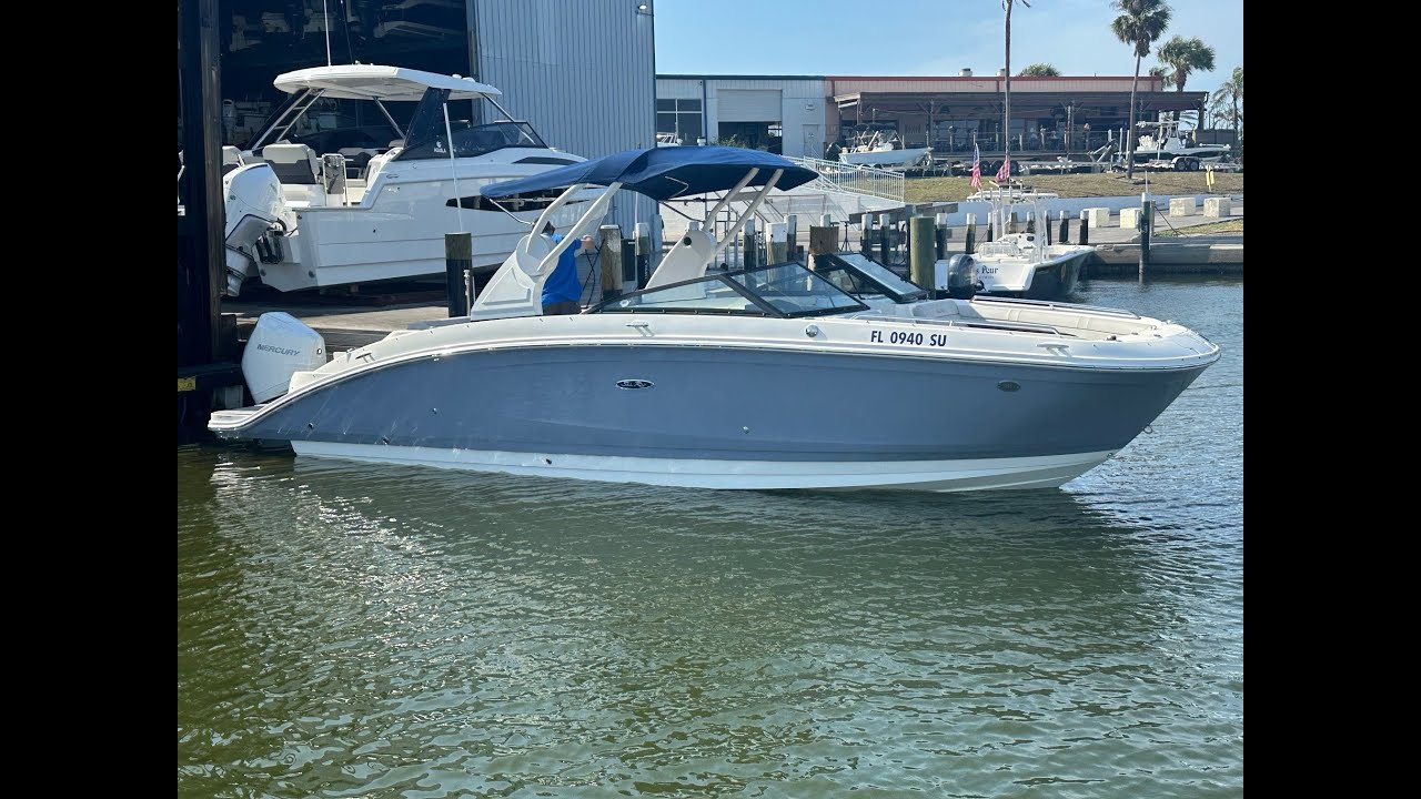 Brokerage 2021 Sea Ray 270 SDX w/ White Mercury 300 hp offered by