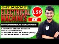 L59 O.C.C &amp; S.C.C of Synchronous Machines || Voltage Regulation || PrepFusion