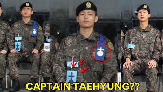 Taehyung has a blue tag on his shoulder, it means he&#39;s Platoon Commander of the Training Soldiers??