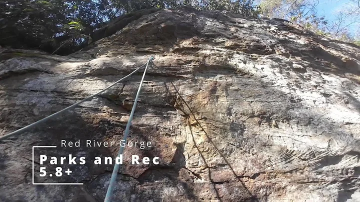 Parks and Rec 5.8+ - Red River Gorge Rock Climbing