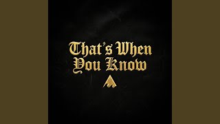 THATS WHEN YOU KNOW (Instrumental)