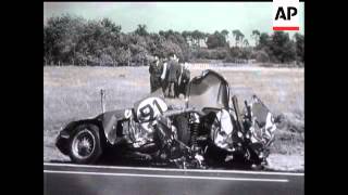 LE MANS CAR RACE On Track In A 1960s Le Mans Jaguar