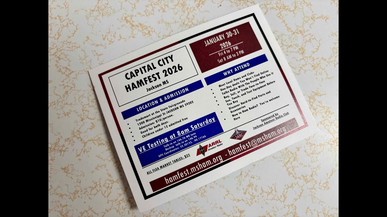 Даты проведения Capitol City Hamfest